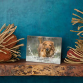 Wenn Liebe allein CUSTOM Hunde Memorial Foto halte Fotoplatte (Seite)