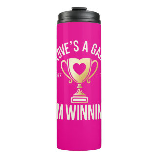 ❤️ Wenn Liebe ein Spiel ist, gewinne ich ❤️ Thermosbecher