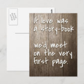 Wenn Liebe Inspiration Zitat Postkarte (Vorne/Hinten)