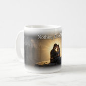 Wenn Liebe zur einzigen Welt wird Kunst Tasse (Vorderseite Links)