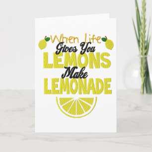 Wenn Life Lemons gibt (eigene Hintergrundfarbe hin Karte