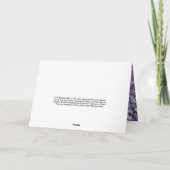 "Wenn Lilacs im Türhof enden, blutt...ich trauere" Karte (Rückseite)