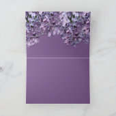 "Wenn Lilacs im Türhof enden, blutt...ich trauere" Karte (Innenseite)