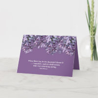"Wenn Lilacs im Türhof enden, blutt...ich trauere"