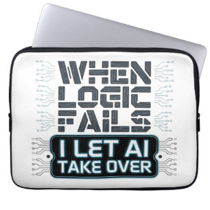 Wenn Logic Versage - ich Ließ AI, Design zu überne Laptopschutzhülle