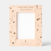 Wenn Mama Blume war Geätzte Rahmen (Vorderseite)