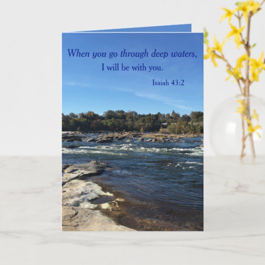 Wenn man durch tiefe Gewässer geht Karte (Gelbe Blume)