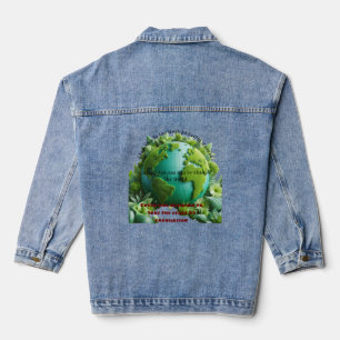 Wenn man ein Mädchen bildet, bildet man eine Natio Jeansjacke