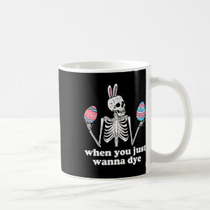 Wenn man einfach nur Skelett-Osterhasen färben möc Kaffeetasse