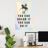 wenn man es träumen kann, kann man es tun poster (Heimbüro)