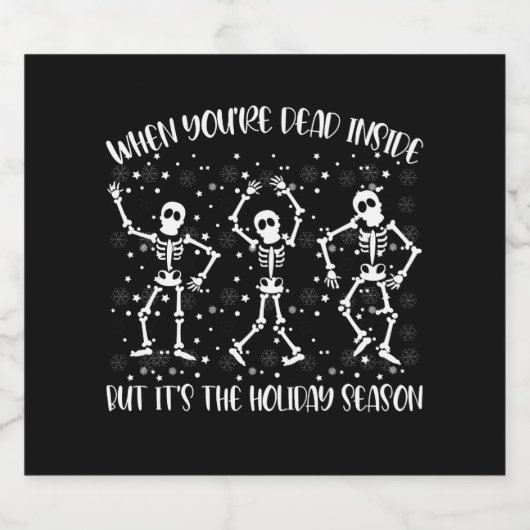 Wenn man im Inneren aber in der Urlaubssaison tot  Bierflaschenetikett (Einzelnes Label)