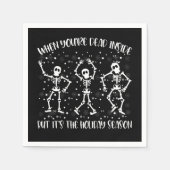 Wenn man im Inneren aber in der Urlaubssaison tot  Serviette (Vorderseite)