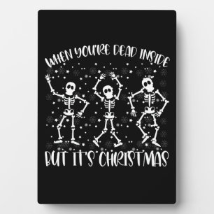 Wenn man innerlich tot ist, aber es ist Weihnachts Fotoplatte