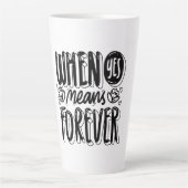 Wenn man ja sagt, bedeutet das ewig milchtasse (Vorderseite)