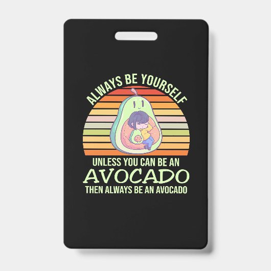 Wenn man kein Avocado sein kann Ausweis (Vorderseite)