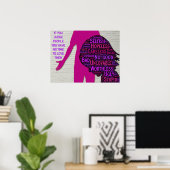 Wenn man Menschen beurteilt, inspirierendes Zitat- Poster (Heimbüro)