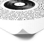 Wenn man überhaupt nichts sagt, dann hört man Viny Poster (Ecke)