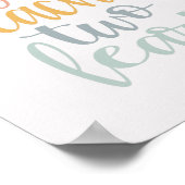 Wenn man zwei lehrt, wie man pastellfarbene Regenb Poster (Ecke)