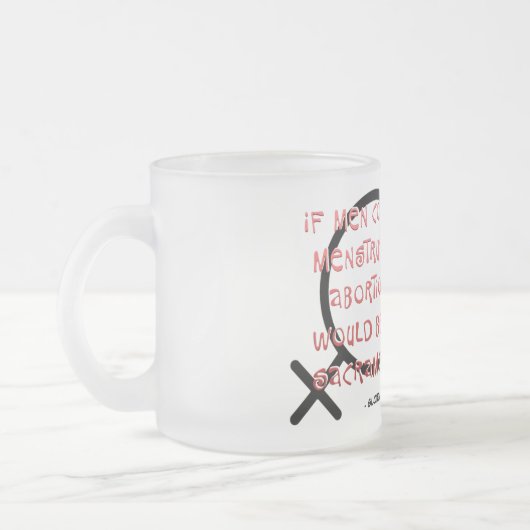 Wenn Männer Menstruation Mattglastasse (Links)