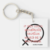 Wenn Männer Menstruation Schlüsselanhänger (Vorderseite)