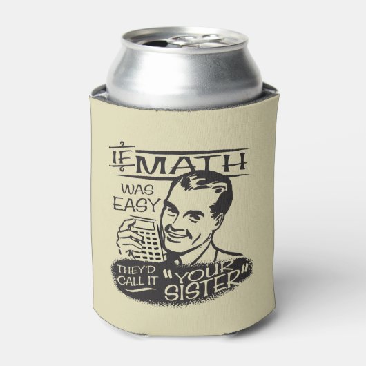 Wenn Mathe einfach war Dosenkühler (Kanne Vorderseite)