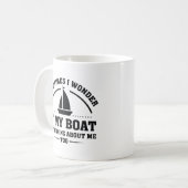 Wenn mein Boot Kaffeetasse (Vorderseite Links)