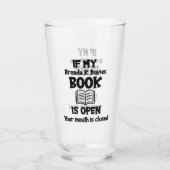 Wenn mein Brenda K Davies-Buch geöffnet ist Glas (Rückseite)