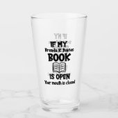 Wenn mein Brenda K Davies-Buch geöffnet ist Glas (Vorderseite)