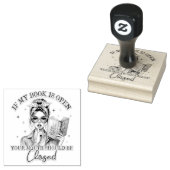 Wenn mein Buch geöffnet ist... Gummistempel (Stempel)