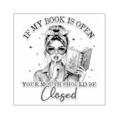 Wenn mein Buch geöffnet ist... Gummistempel (Prägung)