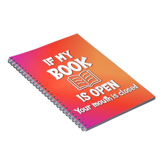 Wenn mein Buch geöffnet ist, ist Ihr Mund geschlos (Rechte Seite)