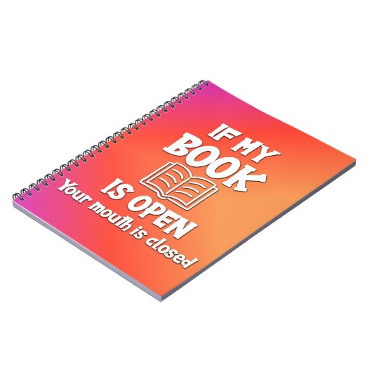 Wenn mein Buch geöffnet ist, ist Ihr Mund geschlos (Linke Seite)