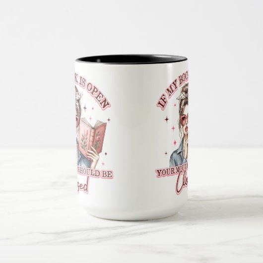 Wenn mein Buch geöffnet ist... Tasse (Zentrum)