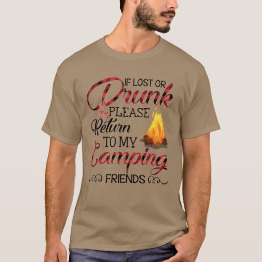 Wenn mein Camping Freunde Familie verloren oder Be T-Shirt (Vorderseite)