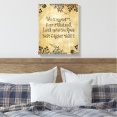 Wenn mein Herz überwältigt Bibelverse ist Leinwanddruck (Insitu (Schlafzimmer))