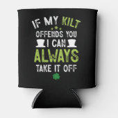 Wenn mein Kilt Ihnen den schönen St. Patrick's Day Dosenkühler (Vorderseite)