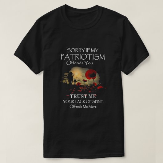 Wenn mein Patriotismus T-Shirt (Design vorne)