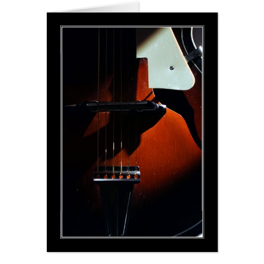 Wenn meine Gitarre sanft schläft Grußkarte (Vorne)