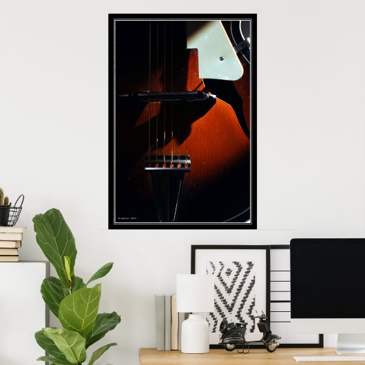 Wenn meine Gitarre sanft schläft Poster (Heimbüro)