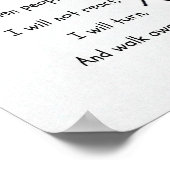 Wenn mich die Leute ärgern... Poster (Ecke)