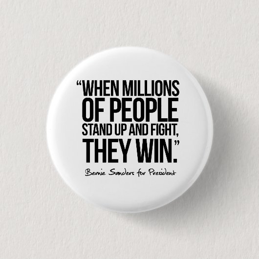 Wenn Millionen Leute oben stehen - Zitat Button (Vorderseite)