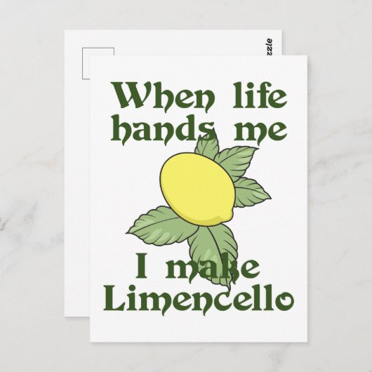 Wenn mir das Leben die Hände tut Postkarte (Vorne/Hinten)