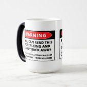 Wenn möglich, Zurück Funny - Farbmorphie Tasse (Vorderseite Links)