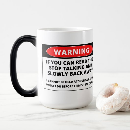 Wenn möglich, Zurück Funny - Farbmorphie Tasse (Mit Donut)