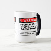 Wenn möglich, Zurück Funny - Farbmorphie Tasse (VorderseiteRechts)