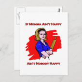 Wenn Momma Ain nicht glücklich ist Postkarte (Vorne/Hinten)