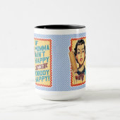 Wenn Momma nicht glücklich Retro Hausfrau Tasse (Zentrum)