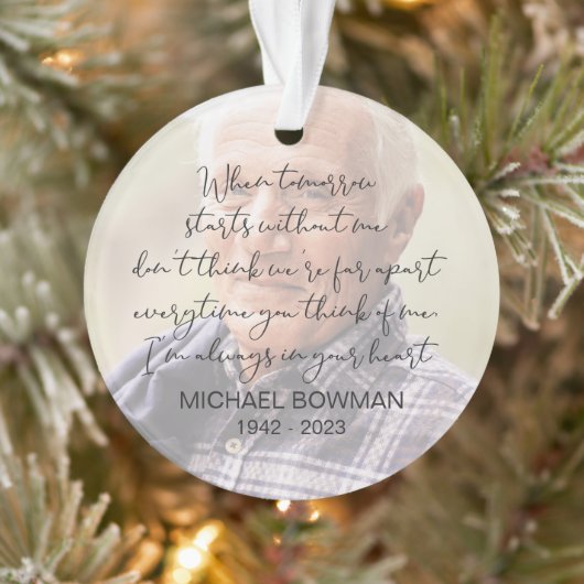 Wenn morgen ohne mich beginnt akrobielle Ornamente (Baum)