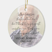 Wenn morgen ohne mich beginnt keramik ornament (Links)