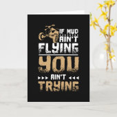 Wenn Mud fliegt Sie versuchen, ATV Quad Karte (Gelbe Blume)